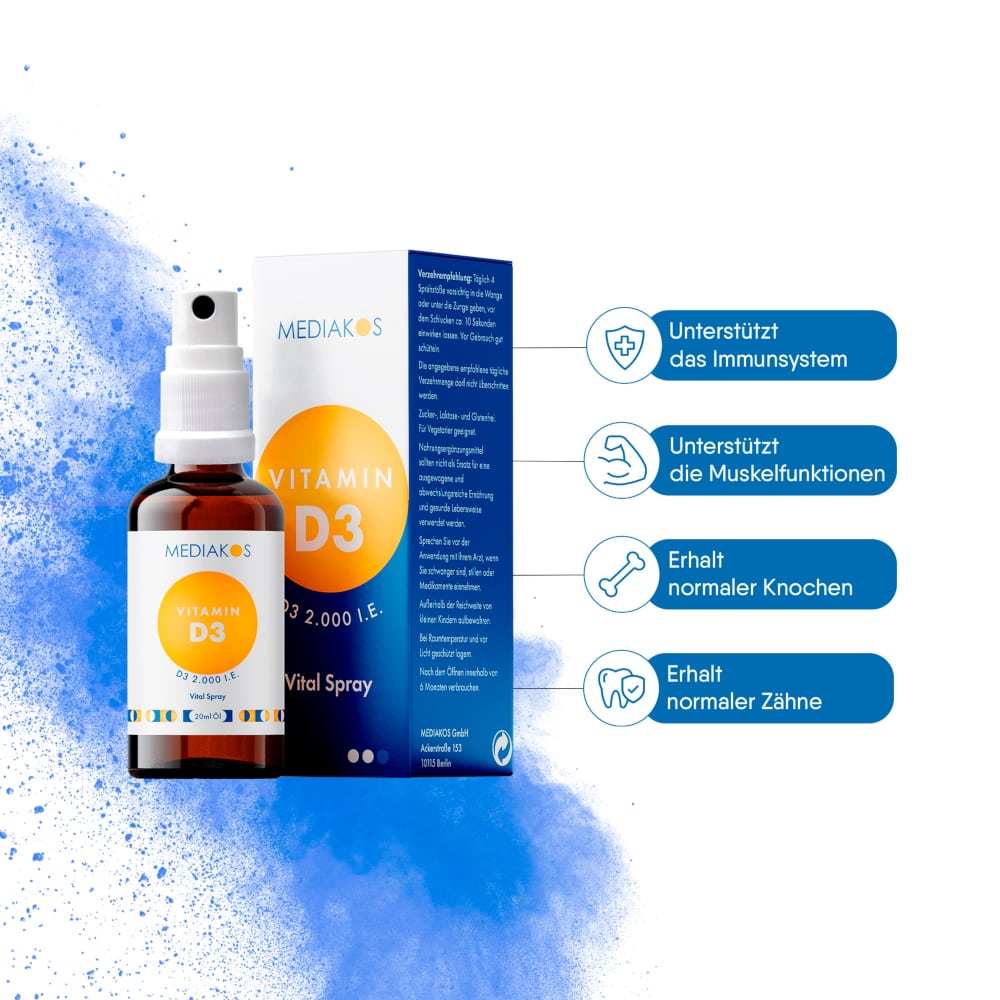 MEDIAKOS Vitamin D3 2000 IE  20 ml Spray