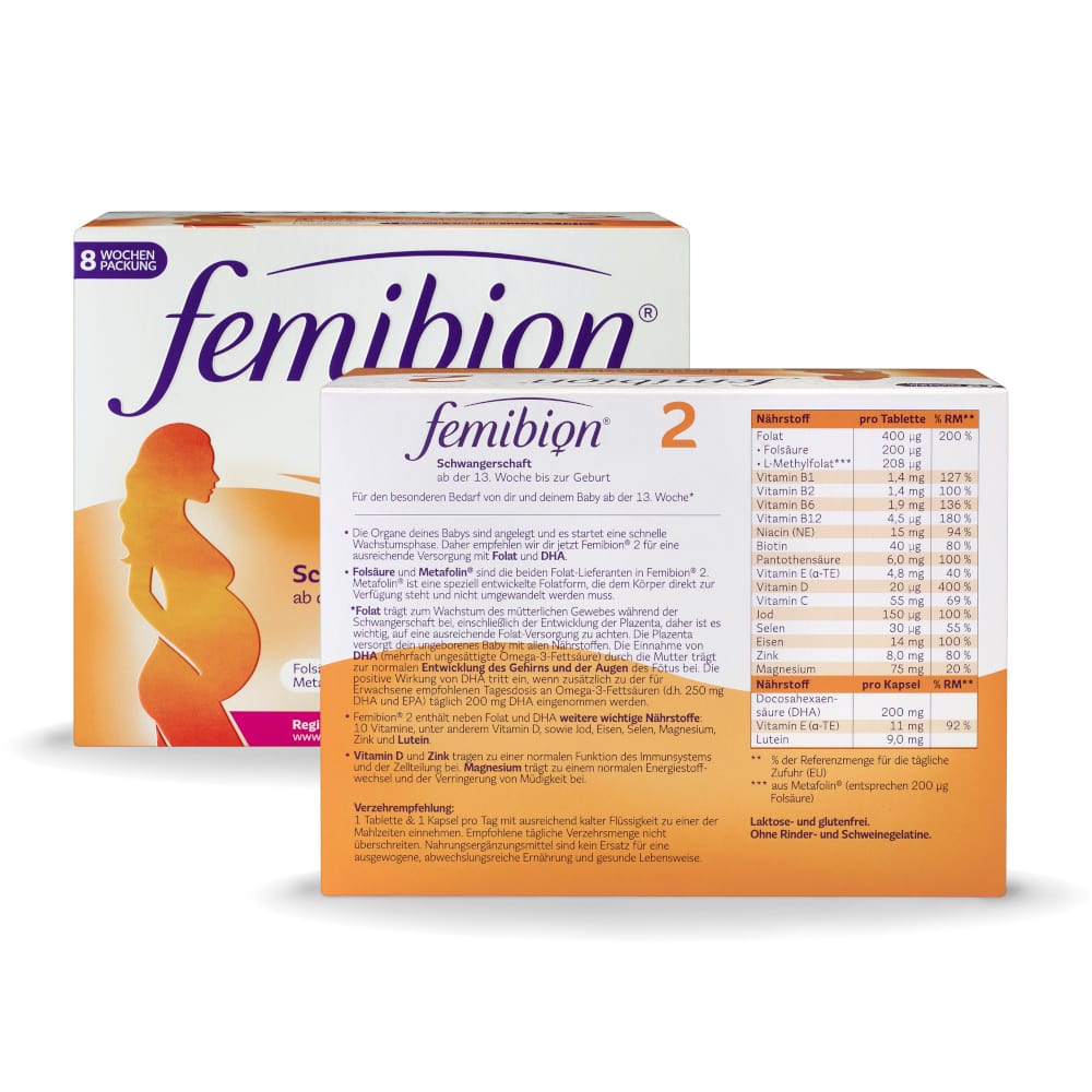 femibion 2 Schwangerschaft Kombipackung 2X56 St Kombipackung