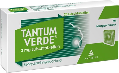 TANTUM VERDE  3 mg mit Minzgeschmack 20 St Lutschtabletten