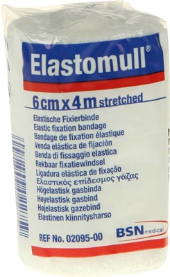 Elastomull 6cmx4m streched Elastische Fixierbinde 1 St Binden