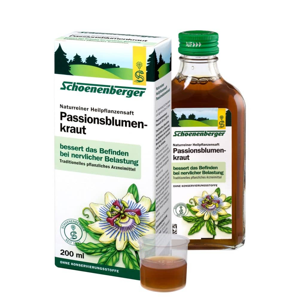 Schoenenberger Naturreiner Heilpflanzensaft Passionsblumenkraut 200 ml Saft