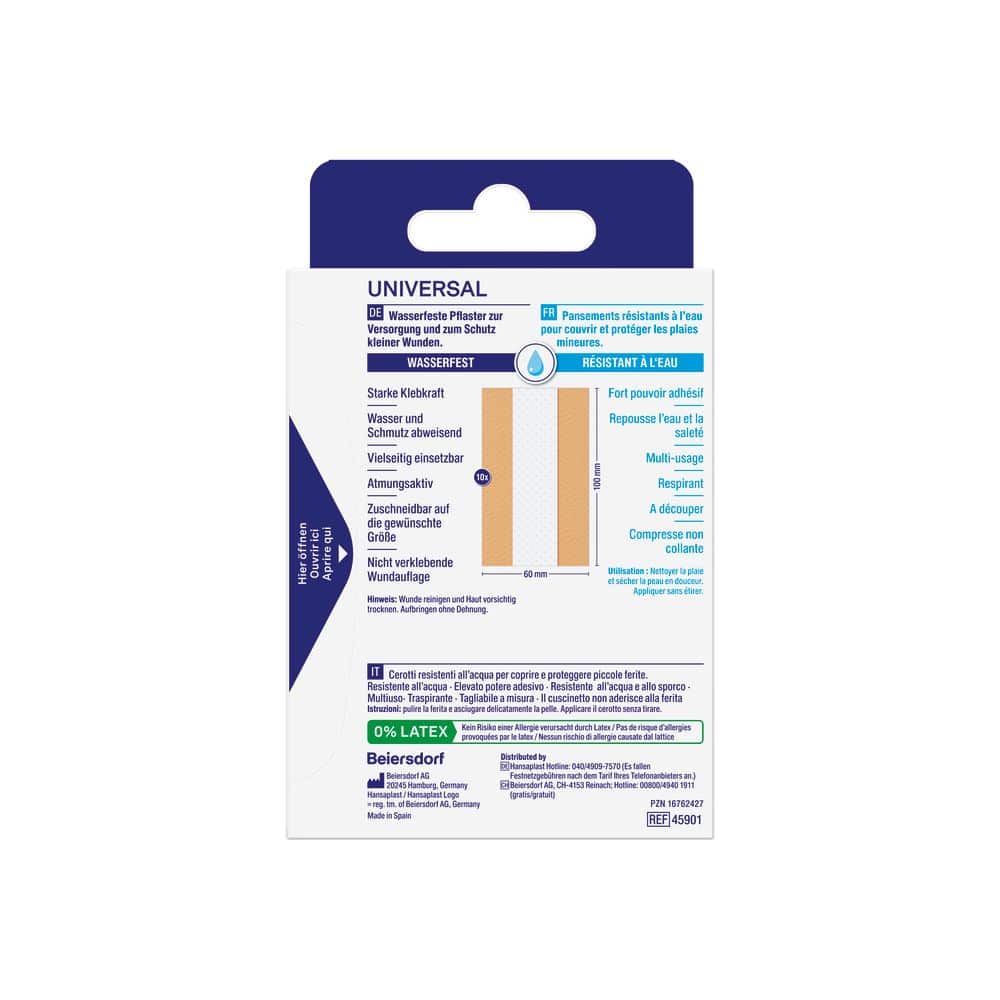Hansaplast Universal 1m x 6cm 1 St Pflaster