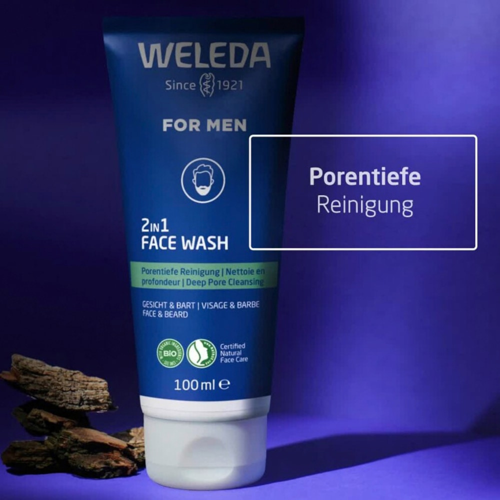 WELEDA FOR MEN 2in1 FACE WASH 100 ml Seife
