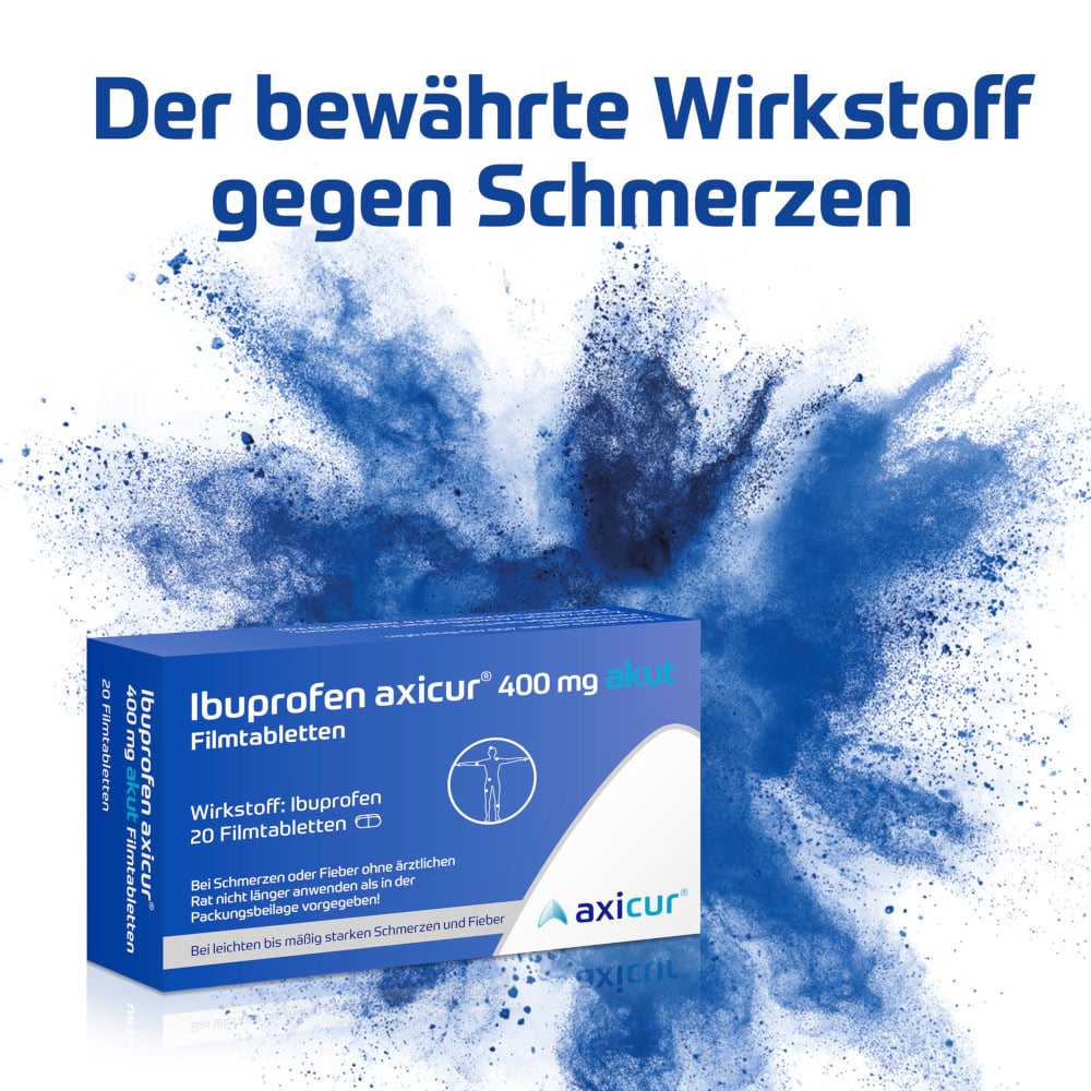 Ibuprofen axicur 400 mg akut 50 St Filmtabletten