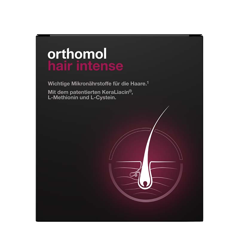 orthomol hair intense - Mikronährstoffe mit Biotin, Kupfer, Zink und dem patentierten KeraLiacin - Kapseln