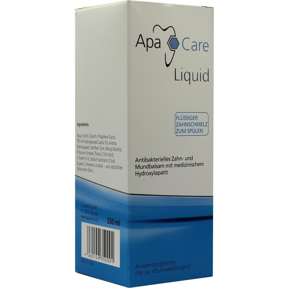 APACARE Liquid Zahnspülung 200 ml Mundwasser