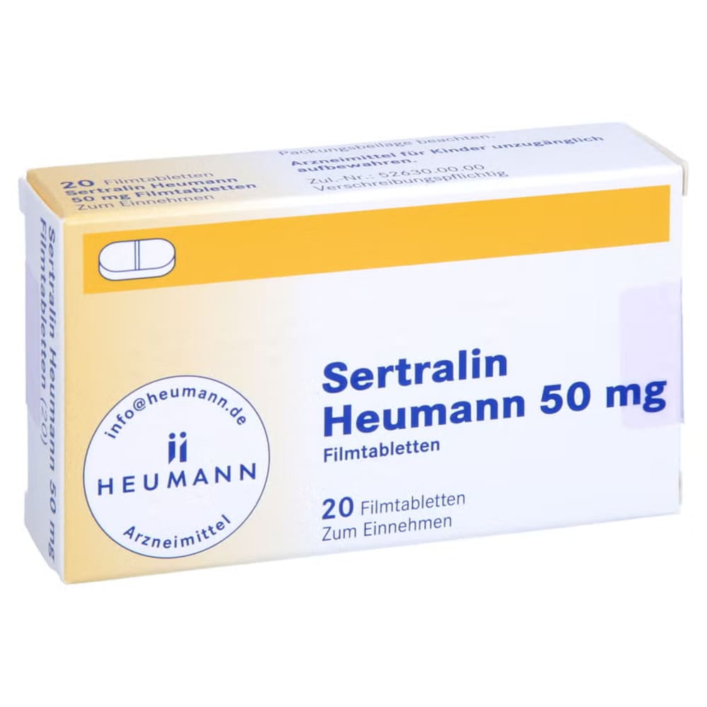 Sertralin Heumann 50mg 20 St Filmtabletten