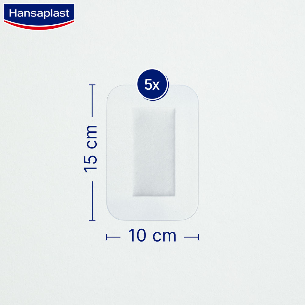 Hansaplast AQUA PROTECT 3XL STERILE 10 x 15 cm 5 St Pflaster