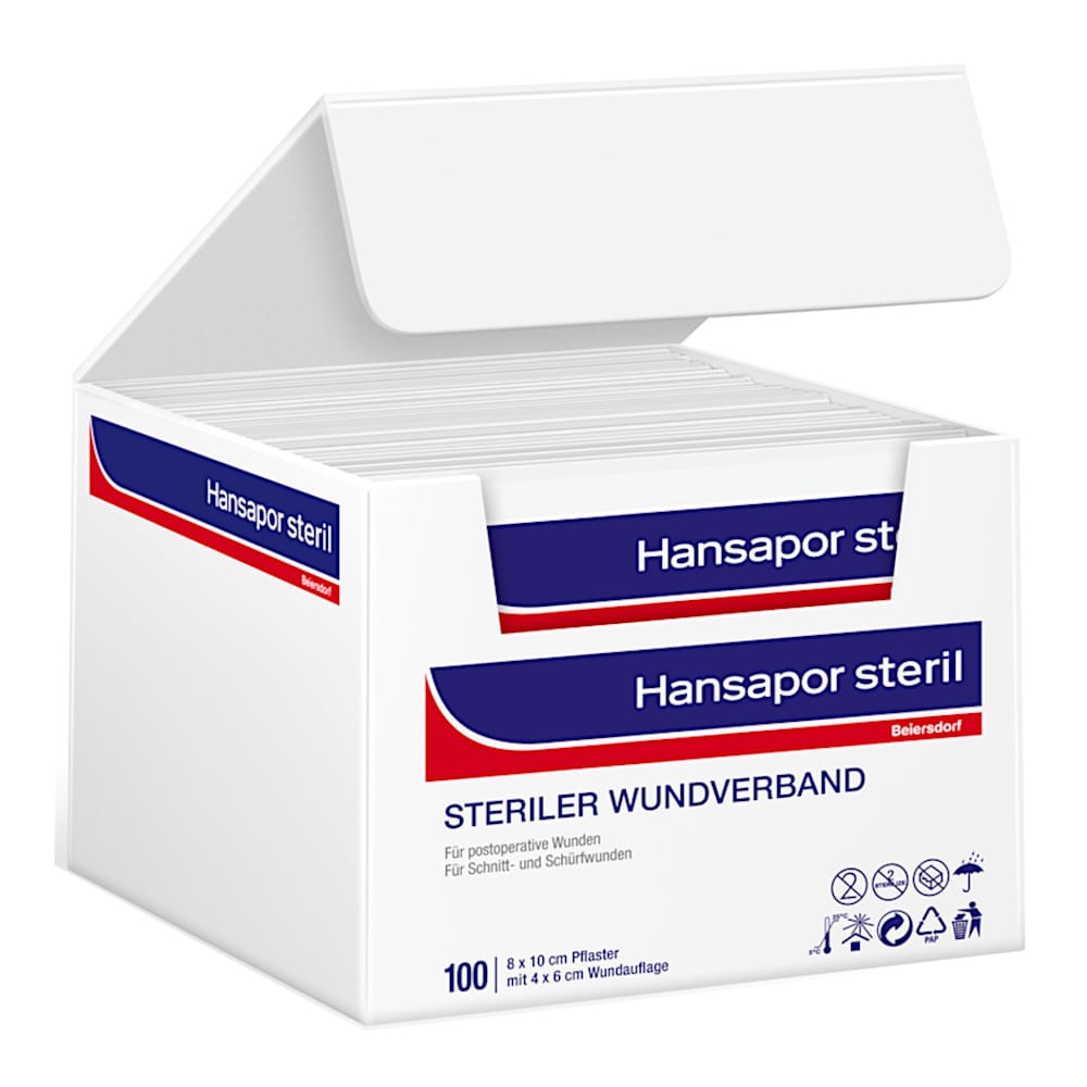 Hansapor STERILER WUNDVERBAND 8 x 10cm 1 St Verband