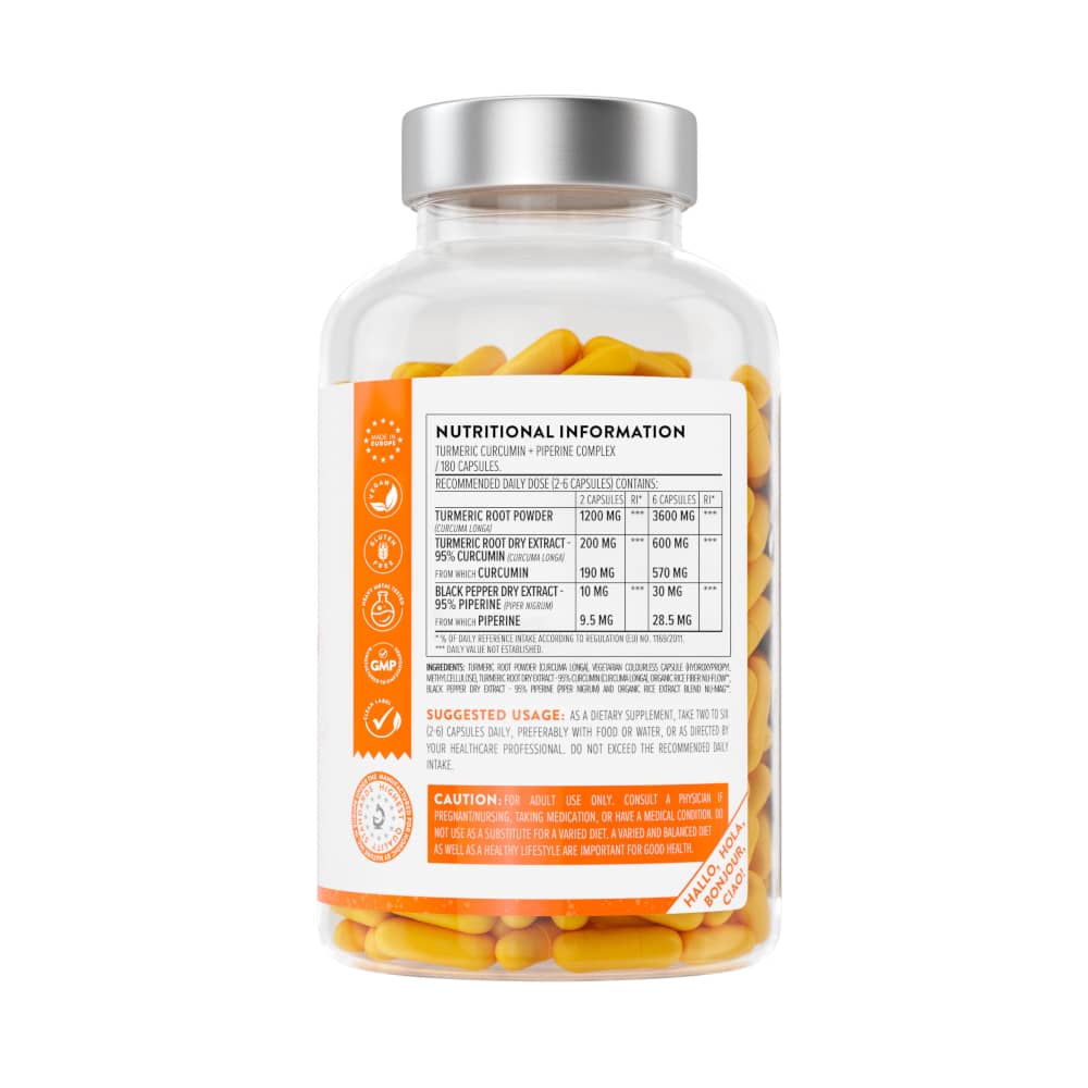 AAVALABS TURMERIC CURCUMIN 180 St Kapseln