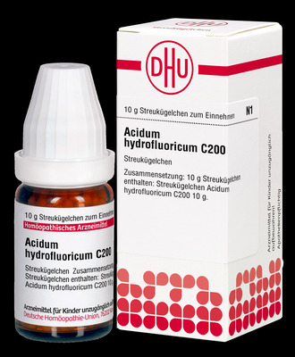 ACIDUM HYDROFLUORICUM C 200 Globuli 10 g Globuli