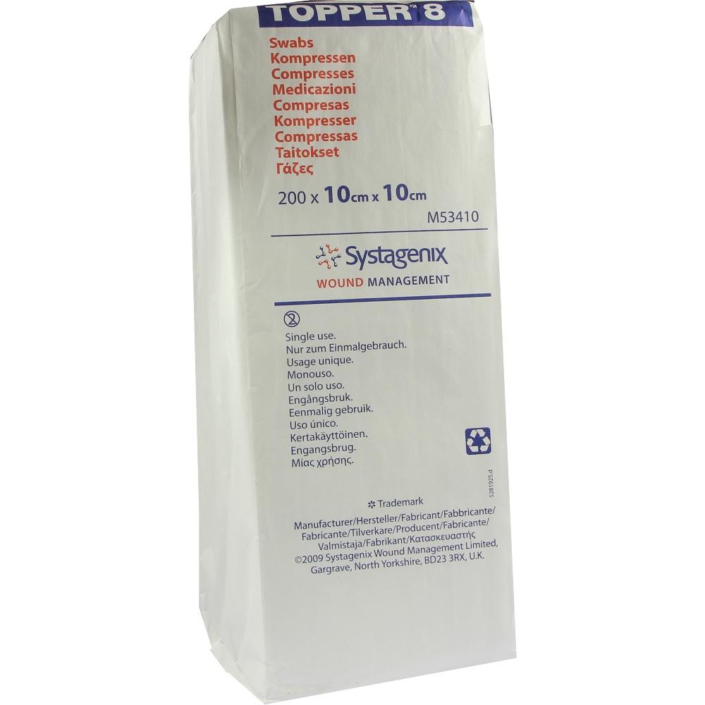TOPPER 8 Kompr.10x10 cm unsteril 200 St Kompressen