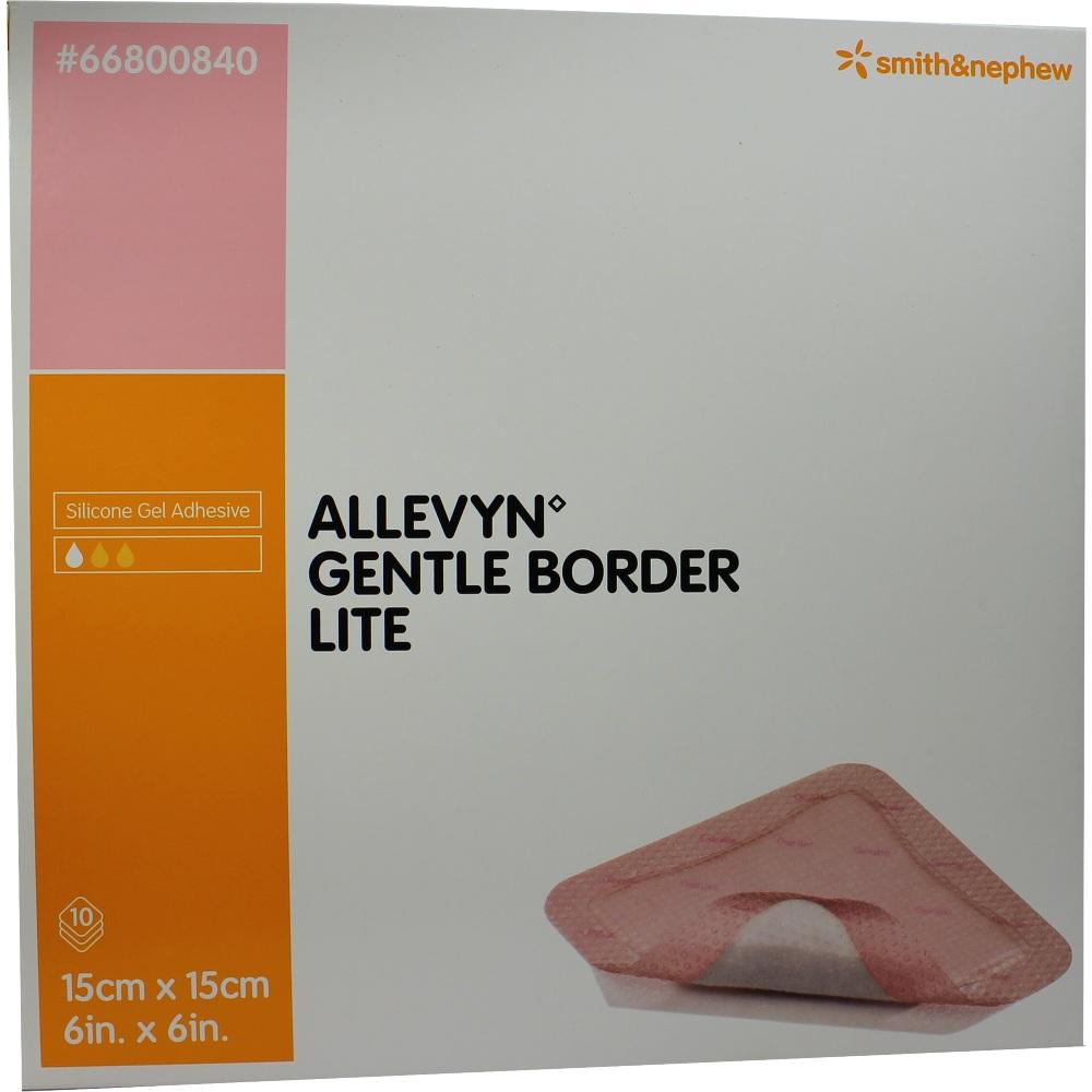ALLEVYN Gentle Border Lite 15x15 cm Schaumverb. 10 St Verband