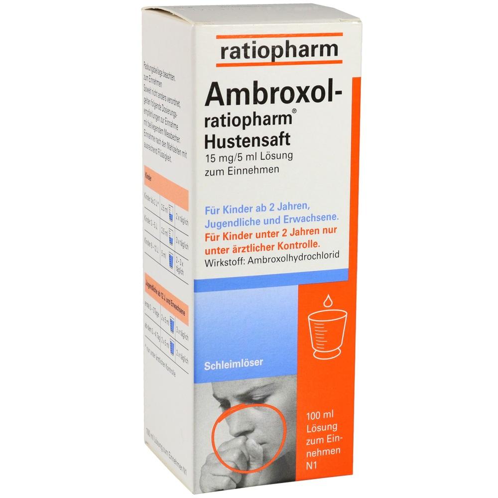 Ambroxol-ratiopharm Hustensaft 100 ml Lösung zum Einnehmen
