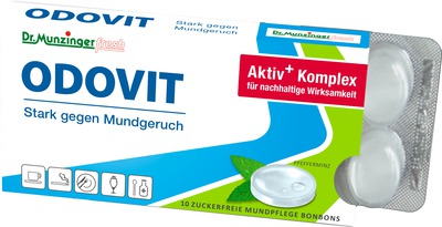 ODOVIT stark gegen Mundgeruch zuckerfreie Bonbons 10 St Bonbons
