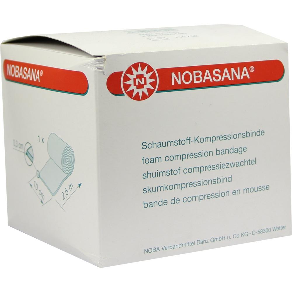 NOBASANA Schaumst.Binde 10 cmx2,5 m 0,3 cm stark 1 St Binden