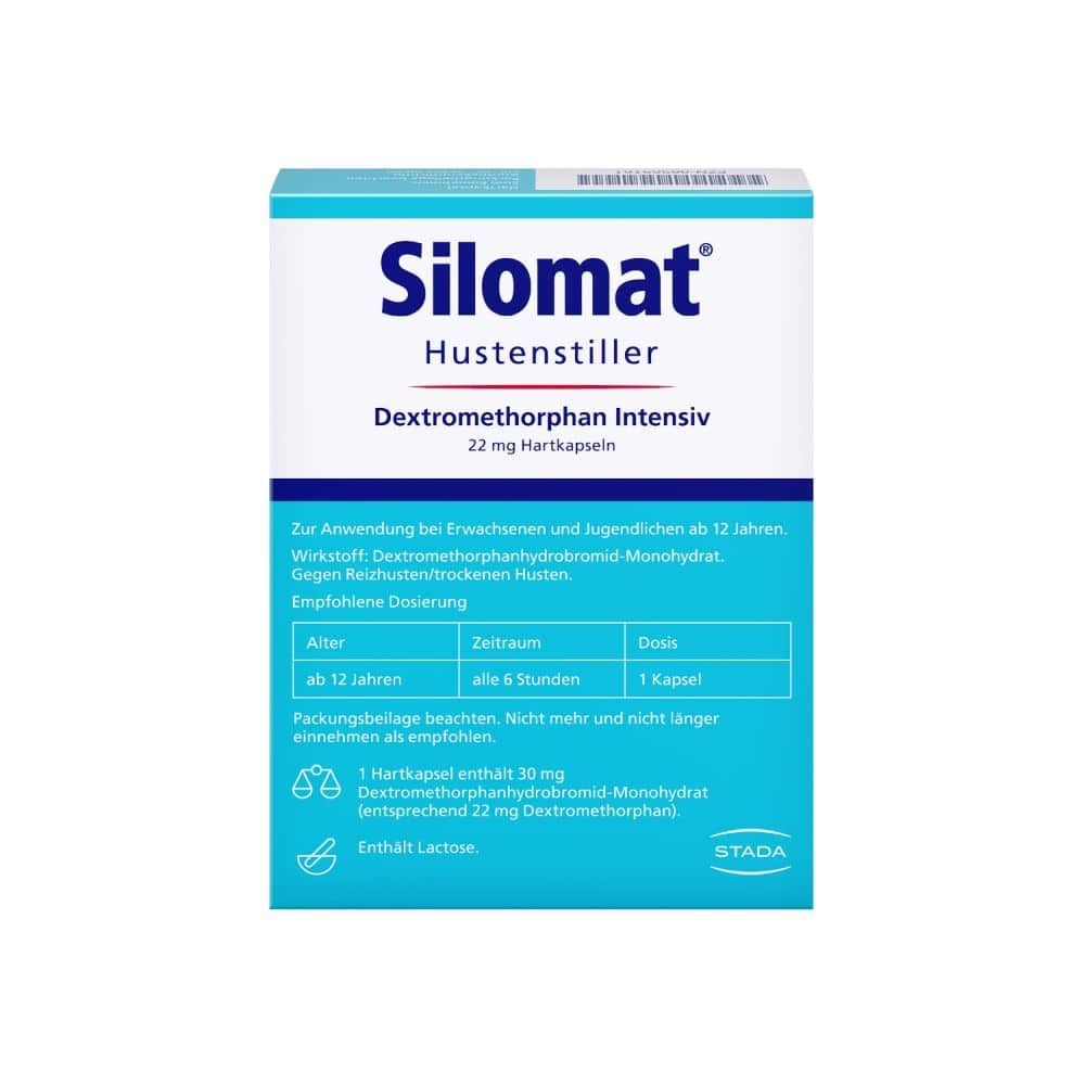 Silomat Hustenstiller Dextromethorphan Intensiv 12 St Hartkapseln