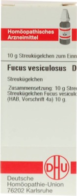 FUCUS VESICULOSUS D 2 Globuli 10 g Globuli