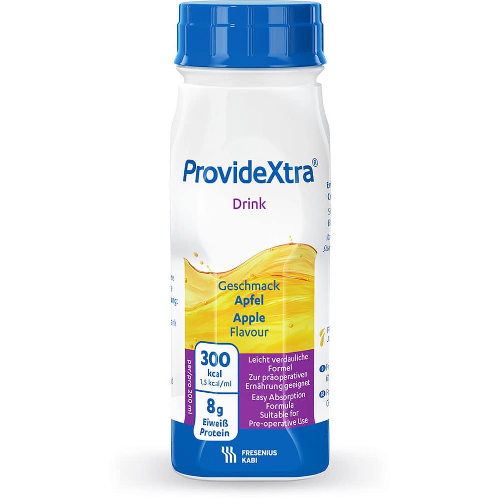 PROVIDE Xtra Drink Apfel Trinkflasche 4X200 ml Lösung