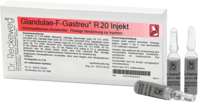 GLANDULAE F Gastreu R 20 Injekt Ampullen 10X2 ml Ampullen