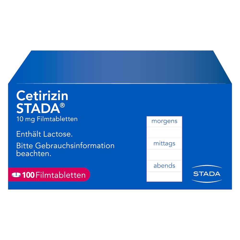 Cetirizin STADA 10 mg 100 St Filmtabletten