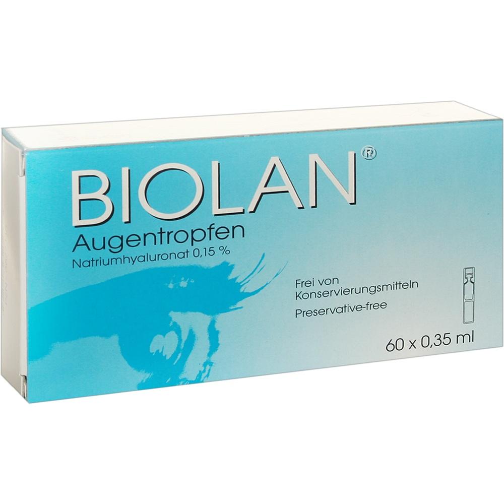 BIOLAN Augentropfen Einzeldosispipetten 60X0.35 ml Einzeldosispipetten