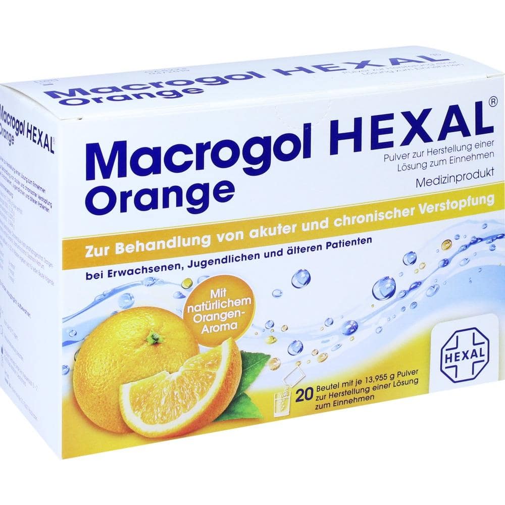Macrogol HEXAL Orange 20 St Beutel