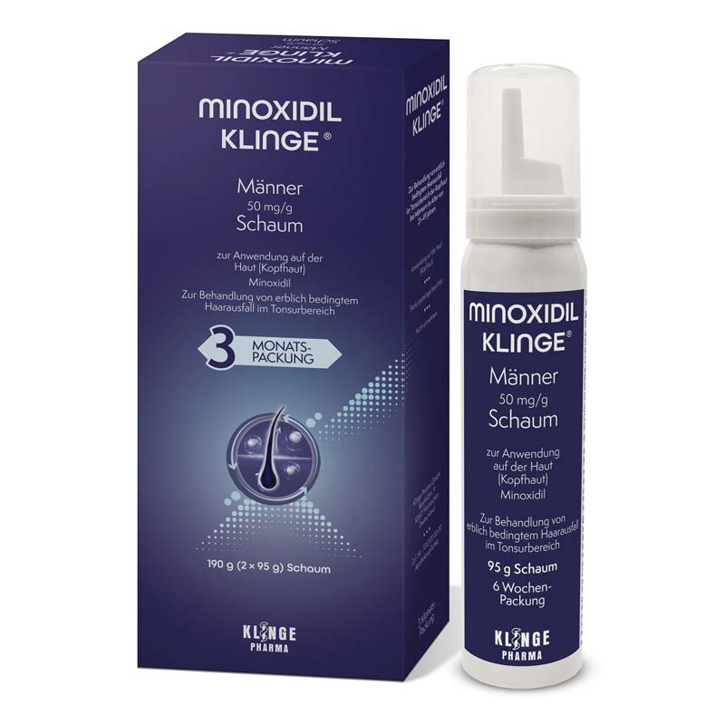 MINOXIDIL KLINGE Männer 50mg/g  190 g Schaum
