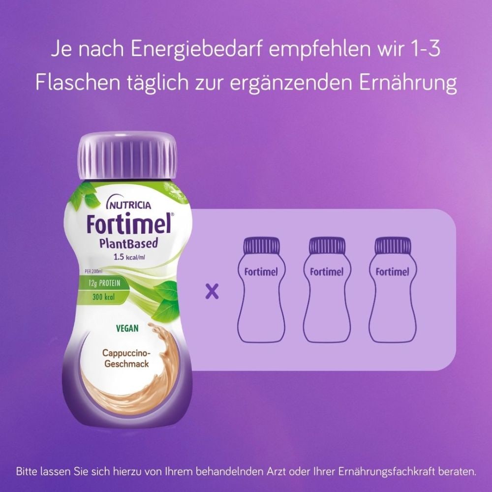 Fortimel PlantBased 1,5 kcal Cappuccino 4X200 ml Flüssigkeit
