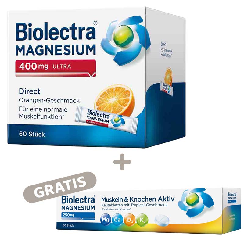 Biolectra MAGNESIUM 400 mg ULTRA Direct Orange 60 St Pellets