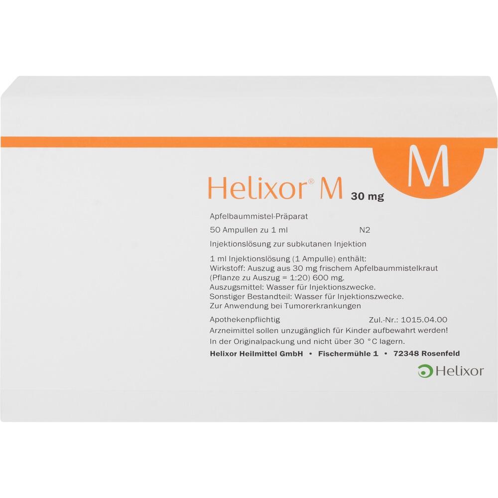HELIXOR M Ampullen 30 mg 50 St Ampullen