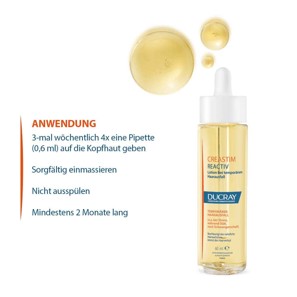 DUCRAY CREASTIM REACTIV Lotion bei temporärem Haarausfall 60 ml Lotion