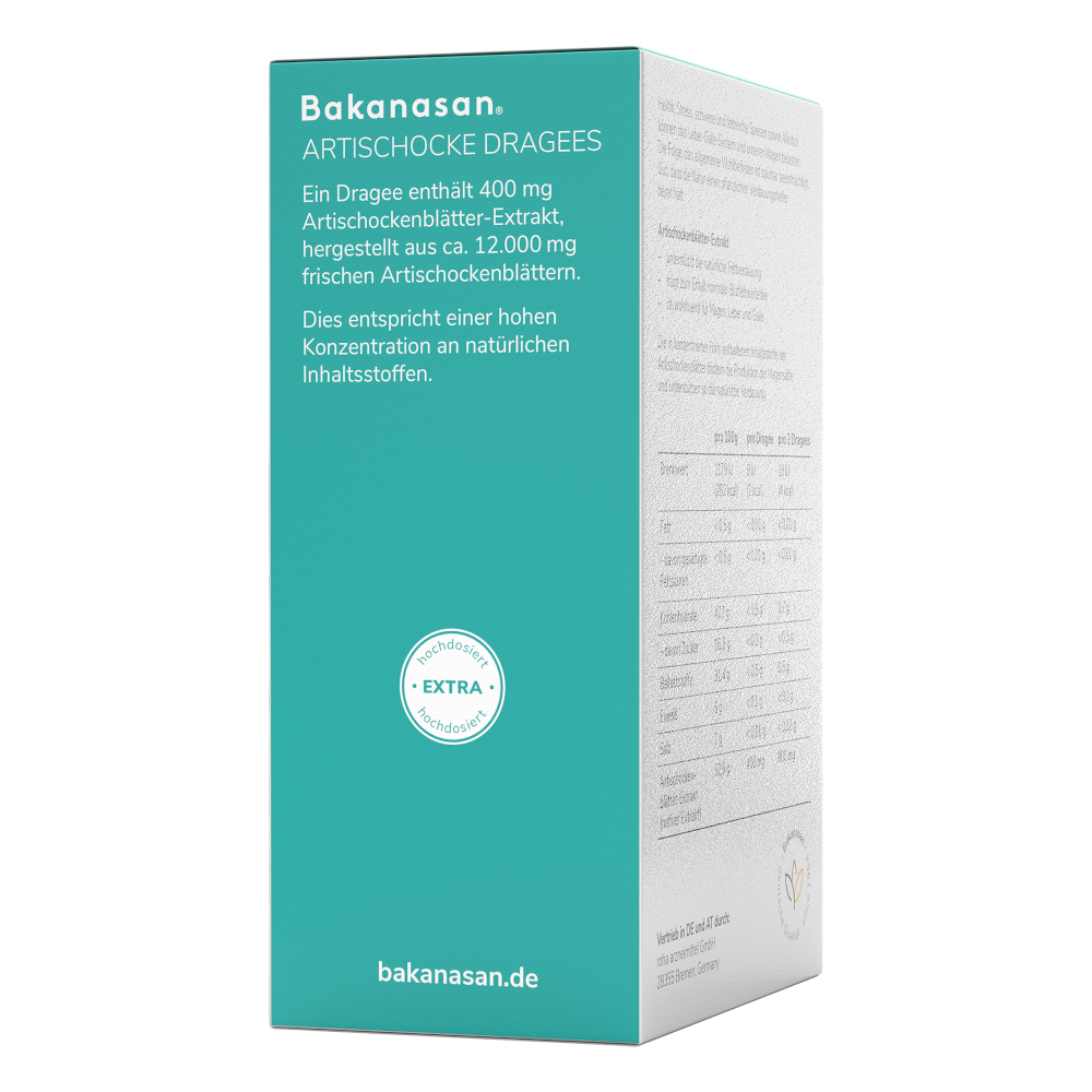 BAKANASAN Artischocke Dragees 120 St Dragees