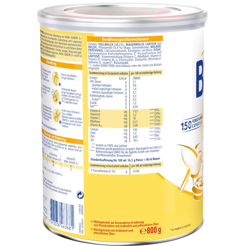 Nestle BEBA JUNIOR 2 800 g Pulver