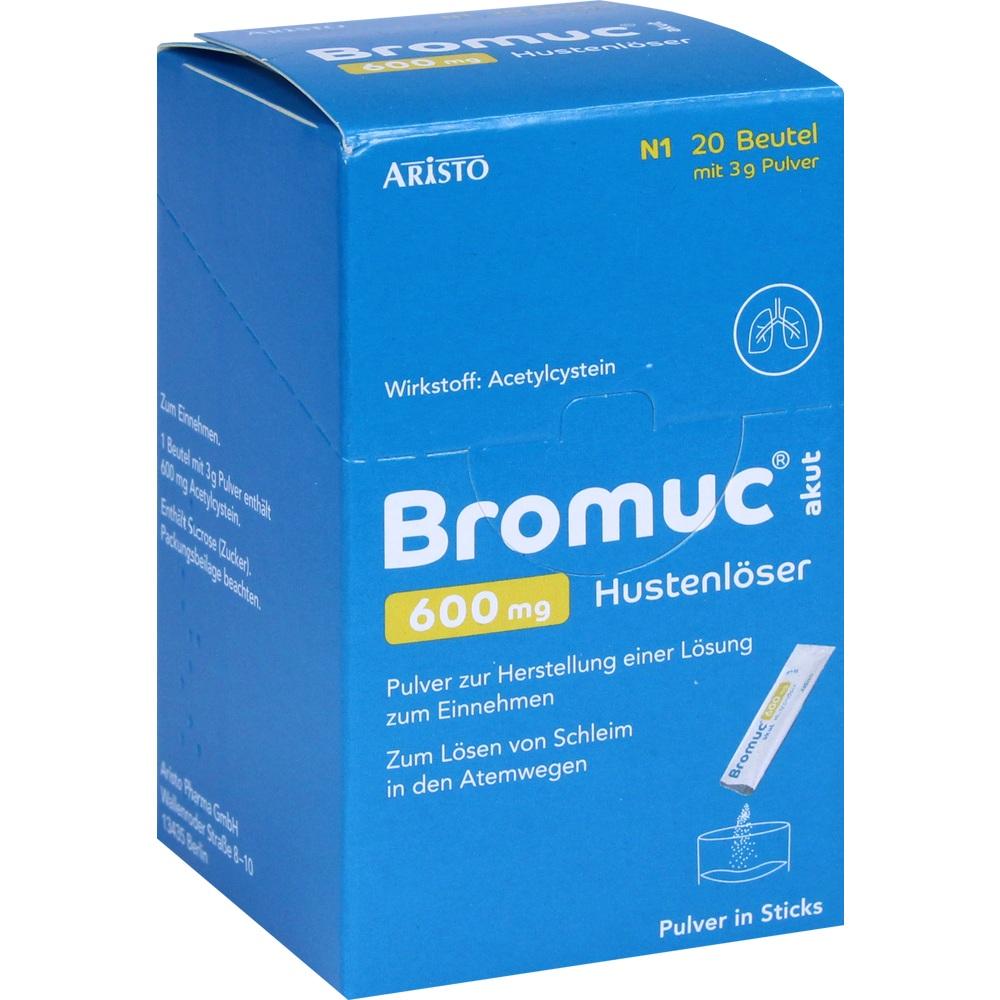 Bromuc akut 600mg Hustenlöser 20 St Pulver zur Herstellung einer Lösung zum Einnehmen