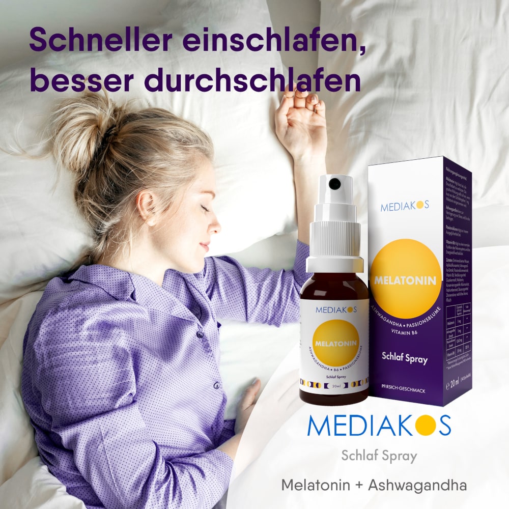 MEDIAKOS MELATONIN Ashwagandha Schlaf Spray 20 ml Spray