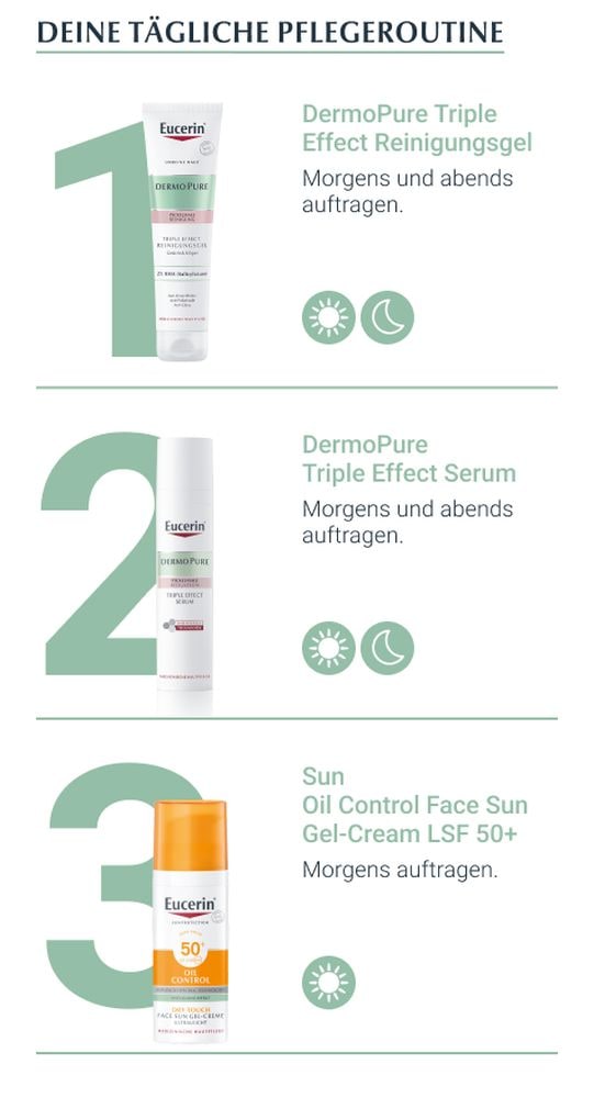 Eucerin DermoPure Triple Effect Reinigungsgel + 3 € sparen* 150 ml Gel