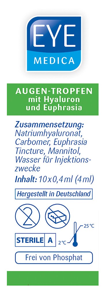 EyeMedica Euphrasia Tropfen 10X0.4 ml Augentropfen
