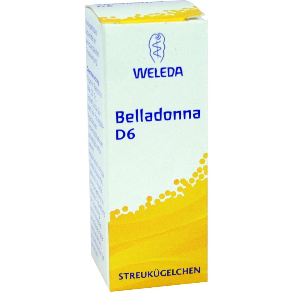 WELEDA BELLADONNA D 6 Globuli 10 g Globuli