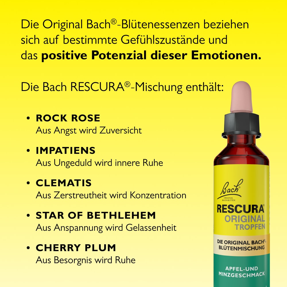 Bach RESCURA ORIGINAL APFEL-MINZE  20 ml Tropfen