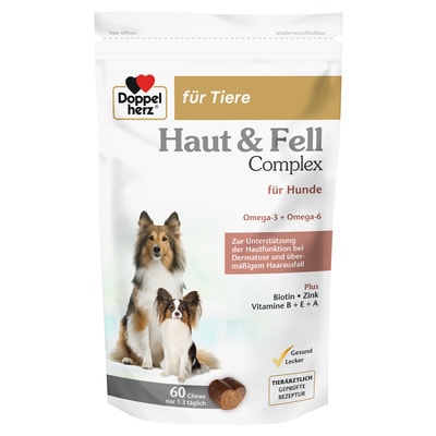 Doppelherz Haut & Fell Complex für Hunde 60 St Kautabletten