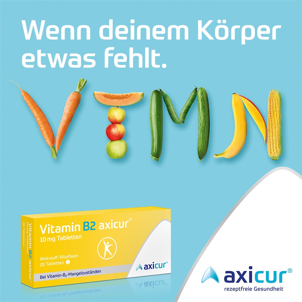 Vitamin B2 axicur 10 mg  20 St Tabletten