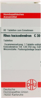 RHUS TOXICODENDRON C 30 Tabletten 80 St Tabletten