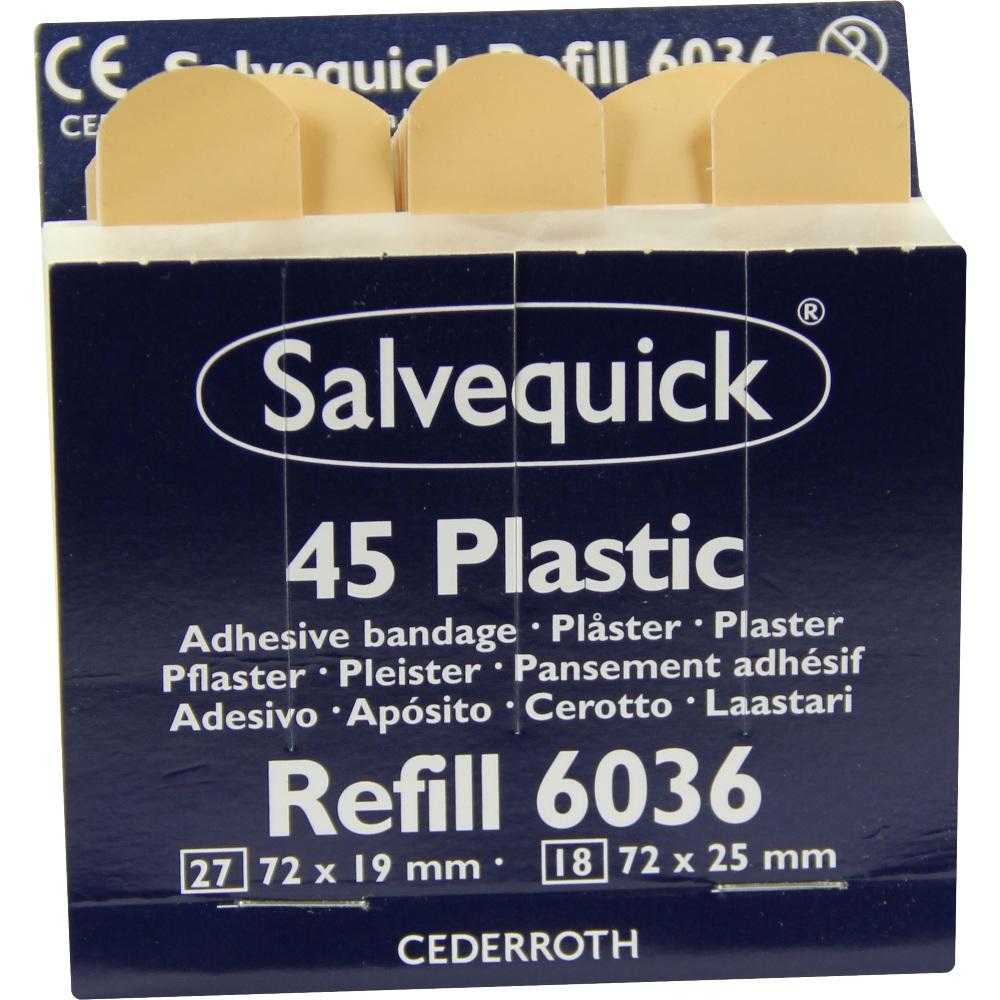 SALVEQUICK Pflasterstrips wasserfest Refill 6036 45 St Pflaster