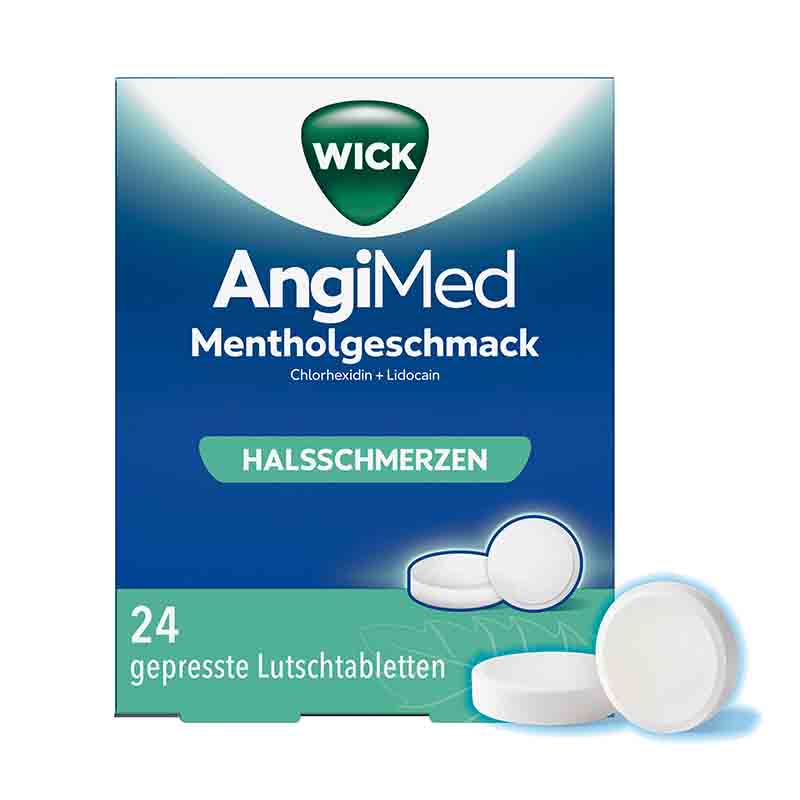 WICK AngiMed Mentholgeschmack 24 St Lutschtabletten