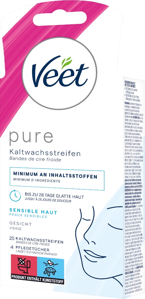 VEET Kaltwachs-Streifen Gesicht 20 St Streifen