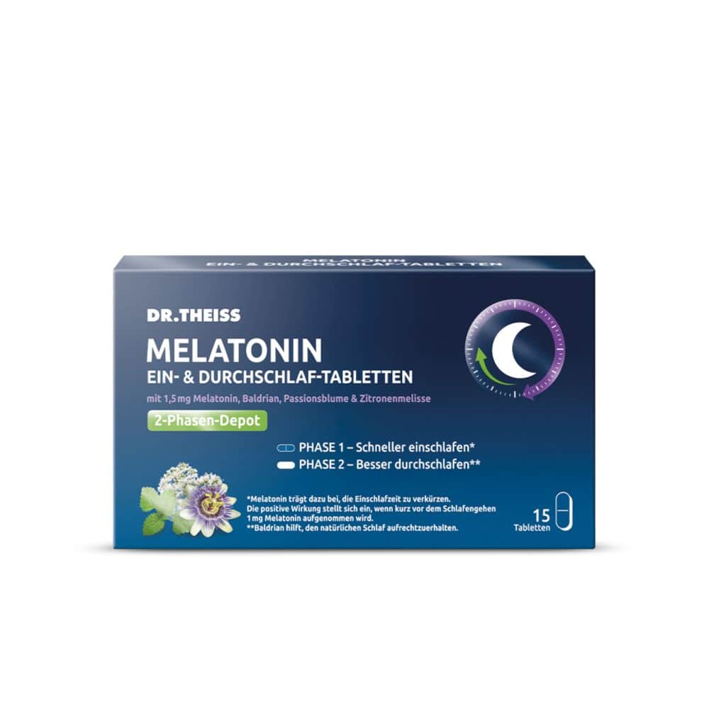DR. THEISS MELATONIN EIN- & DURCHSCHLAFTABLETTEN 15 St Tabletten