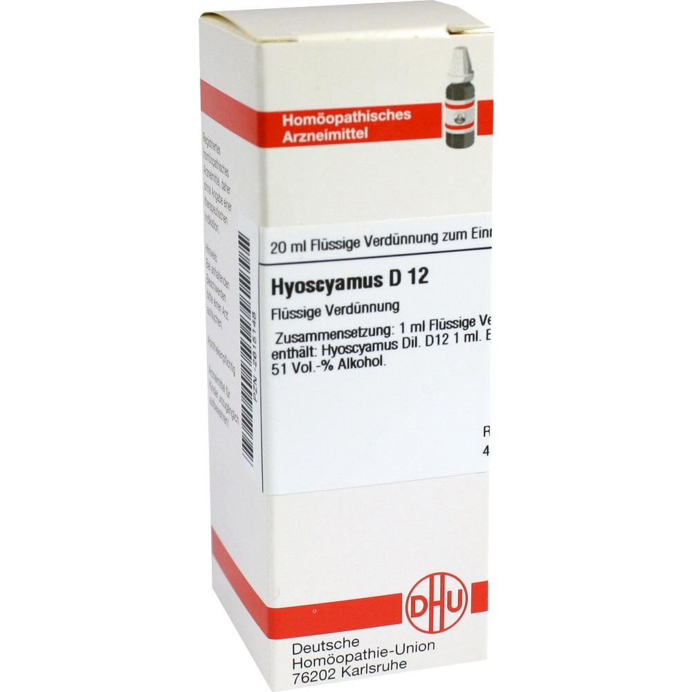 HYOSCYAMUS D 12 Dilution 20 ml Dilution