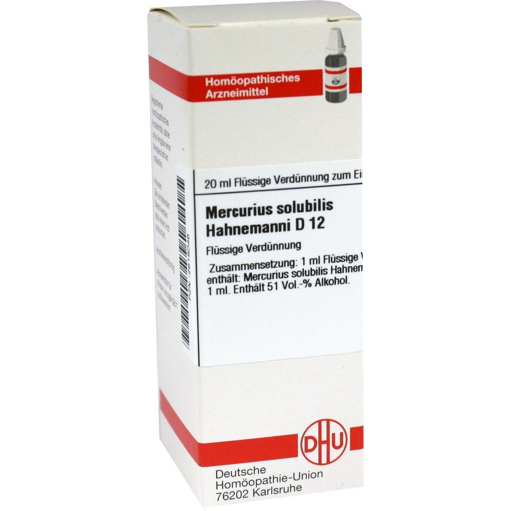 MERCURIUS SOLUBILIS Hahnemanni D 12 Dilution 20 ml Dilution