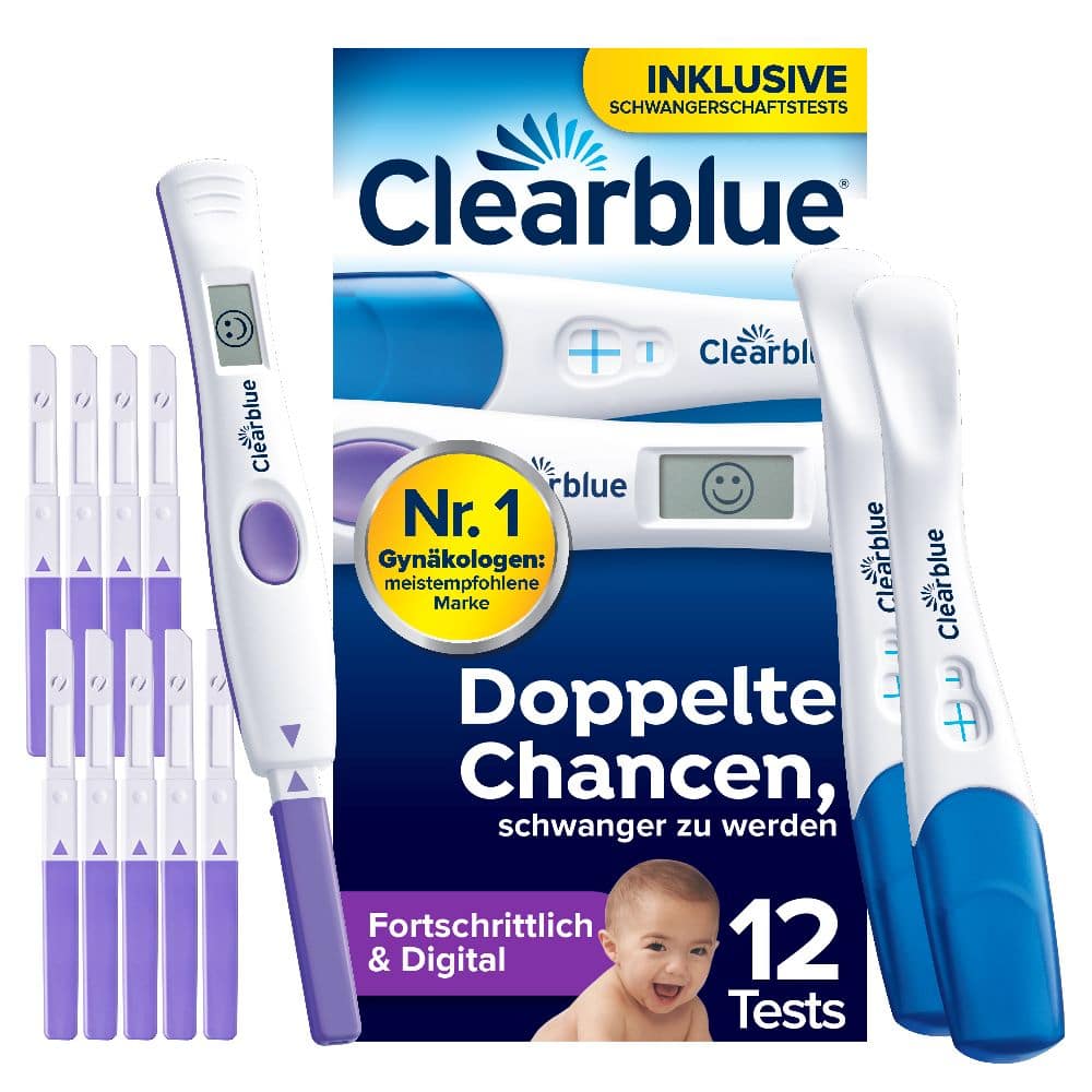 Clearblue Ovulation u. Schwangerschaftstest 12 St Kombipackung